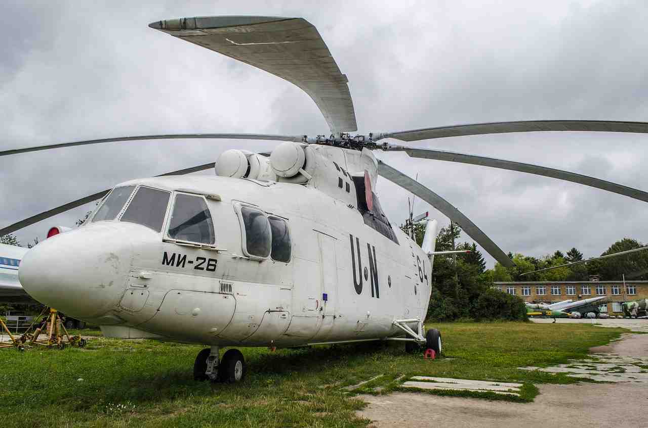 hélicoptère, de transport, le mi-26