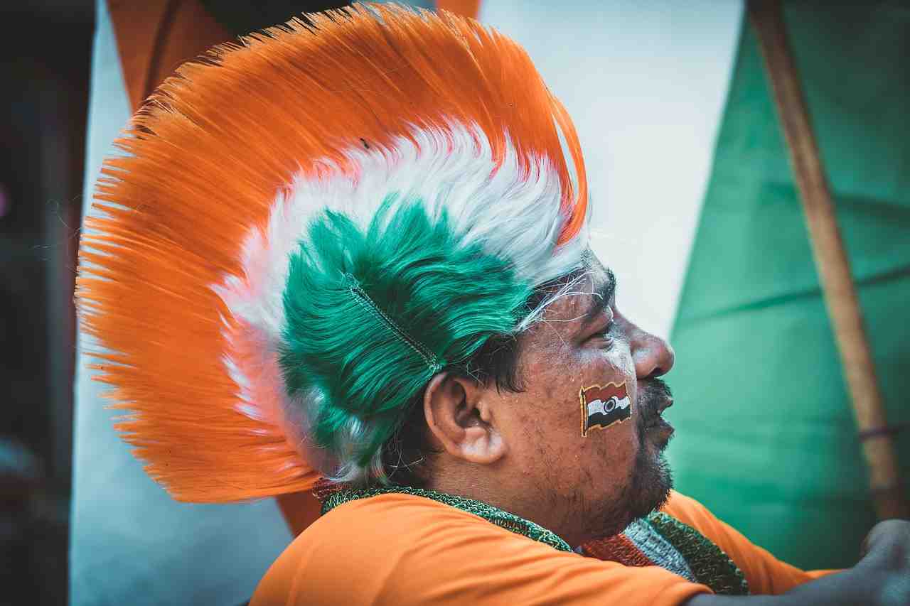 l'indépendance, inde, drapeau